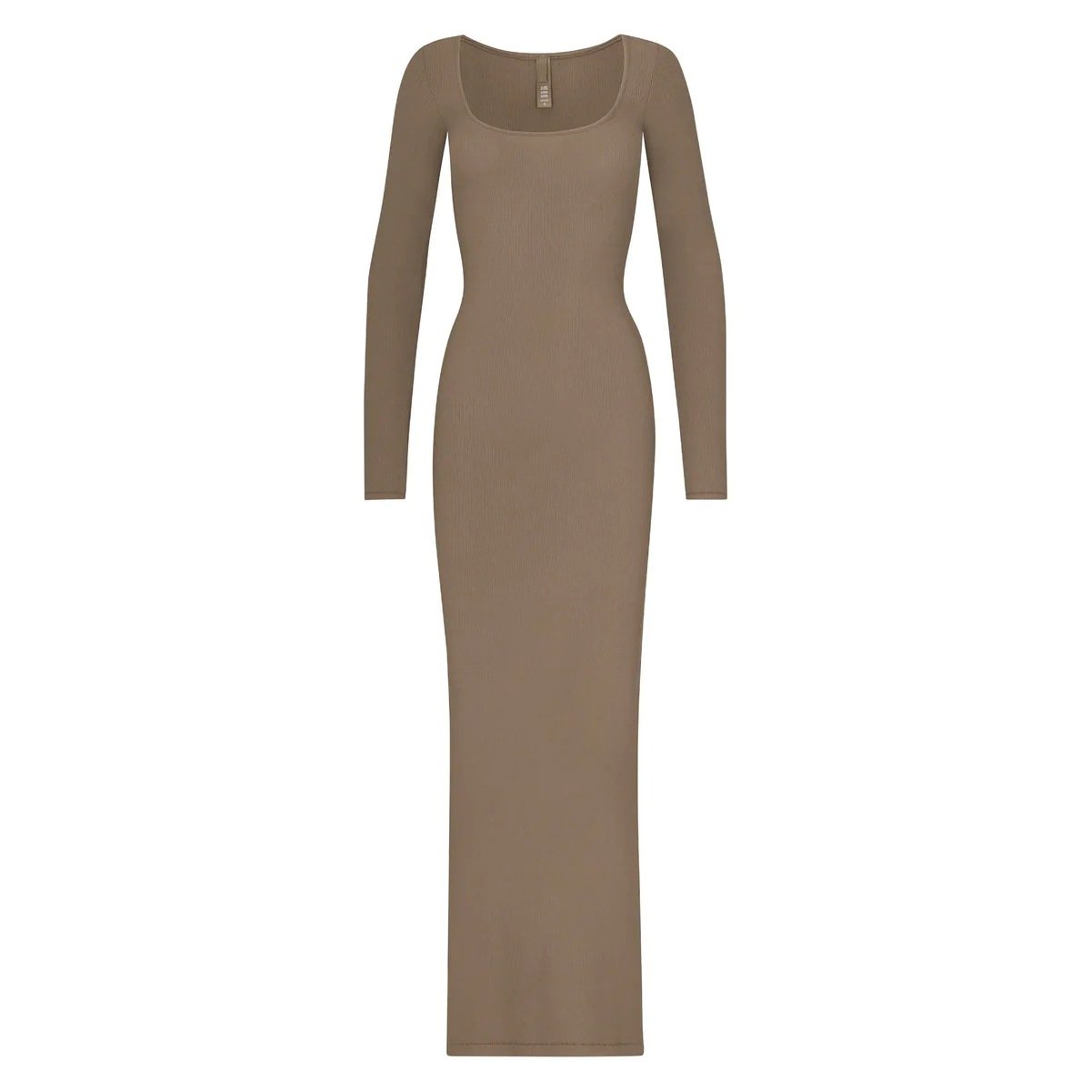 Custom Logo kim kardashian dress dupes long sleeve dress mock neck lounge Women Maxi basic sleeveless spandex soft Lounge Dresses
