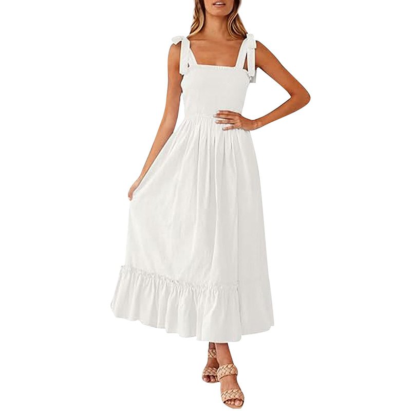 High Quality Fabrics square collar Women'S Dresses Most Popular Fashion Dress Casual Women Casual Dress