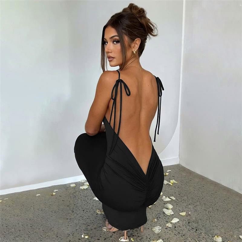 Hot Sale Sleeveless Crop Top Long Skirts For Women Casual Dress Maxi Slip Sheath Long Female Casual Dresses