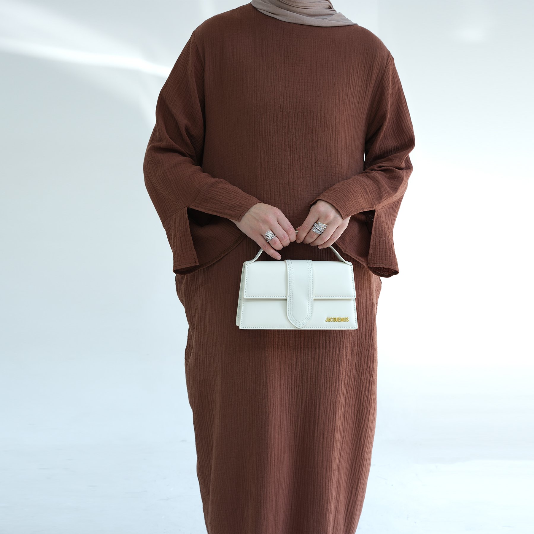 Loriya New Simple Cotton Plain Abaya Turkey Modest Dress Islamic Women Casual Dresses Traditional Muslim Clothing