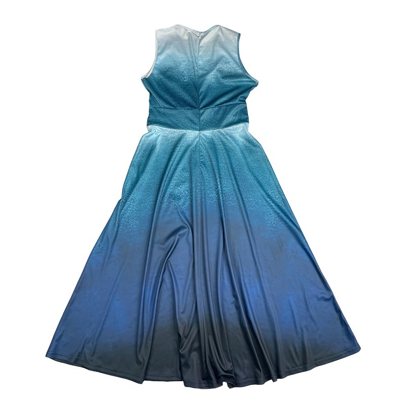 Heat transfer print Women Dresses Vacation Style Deep V-neck Sleeveless Sexy Spring Summer Dress women