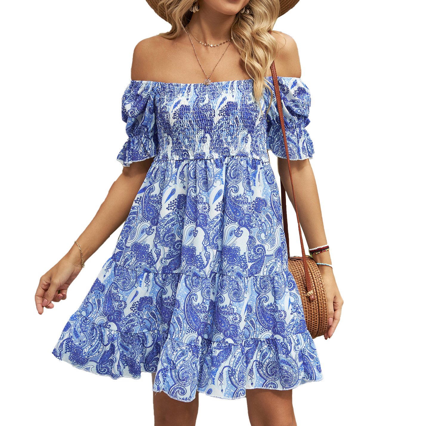 2024 New High Summer Quality Fashion Sweatshirt Floral Printed Women's Clothing Party Cute Floral Casual Dresses