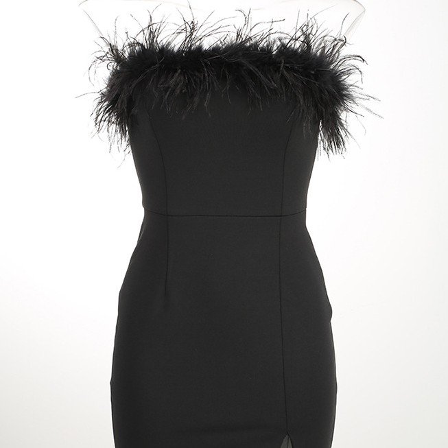 Latest Design Women One-shoulder Clothing Dress Collect Waist Hip-wrap Party Dress Sexy Style