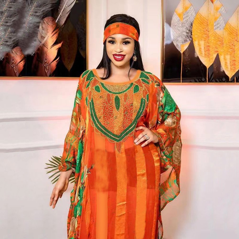 Cheap Chiffon printing Cute Dress For Women rhinestone Classic Dresses For Women luxury plus size women's clothing high fashion
