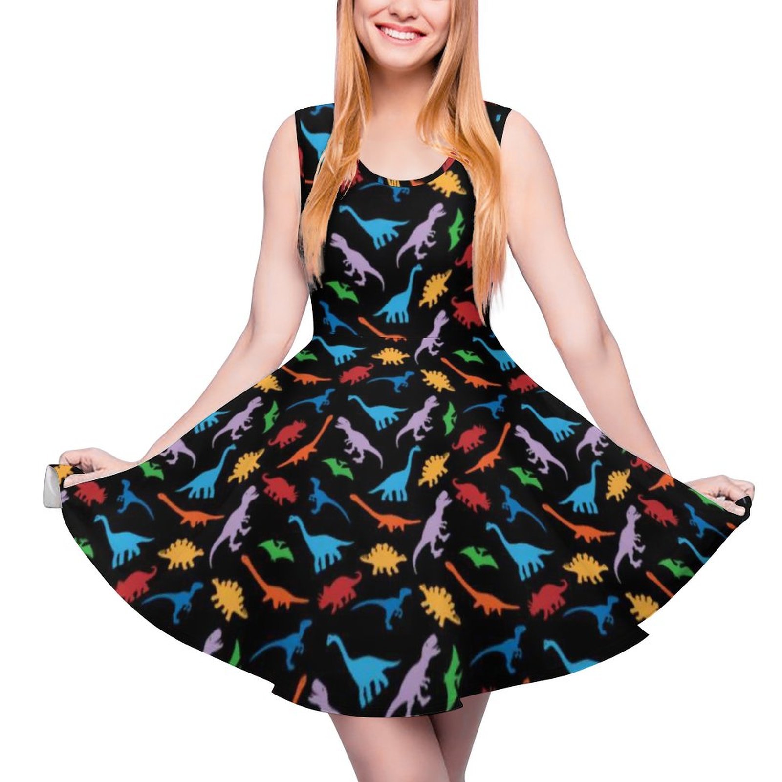 Hot Products Women's Casual Dresses Beach Dress Girl Halter Sleeveless Dress clothing