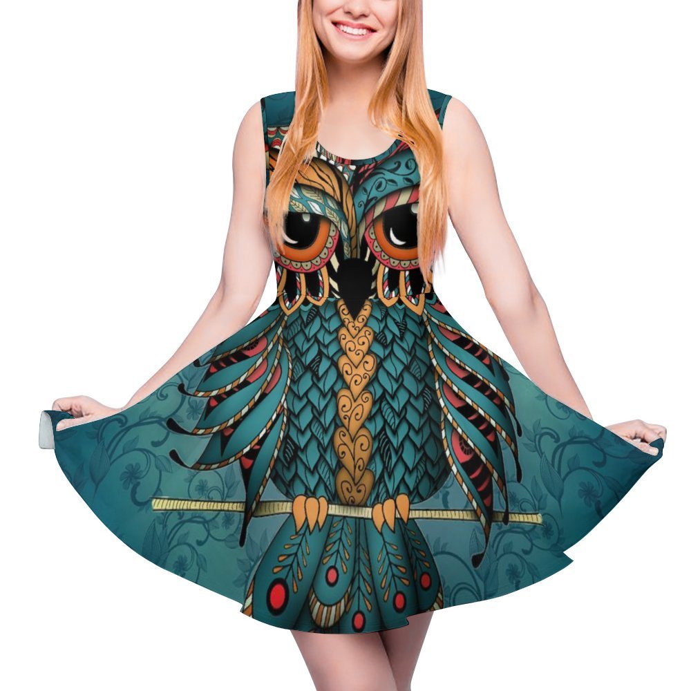 Hot Products Women's Casual Dresses Beach Dress Girl Halter Sleeveless Dress clothing