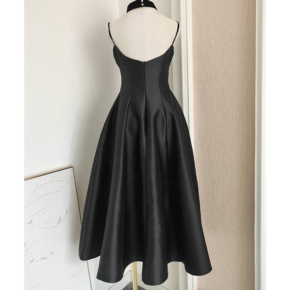 2024 Elegant Summer New Style Charm Sexy Open Back Waist V-Neck Strap Banquet Party Dress