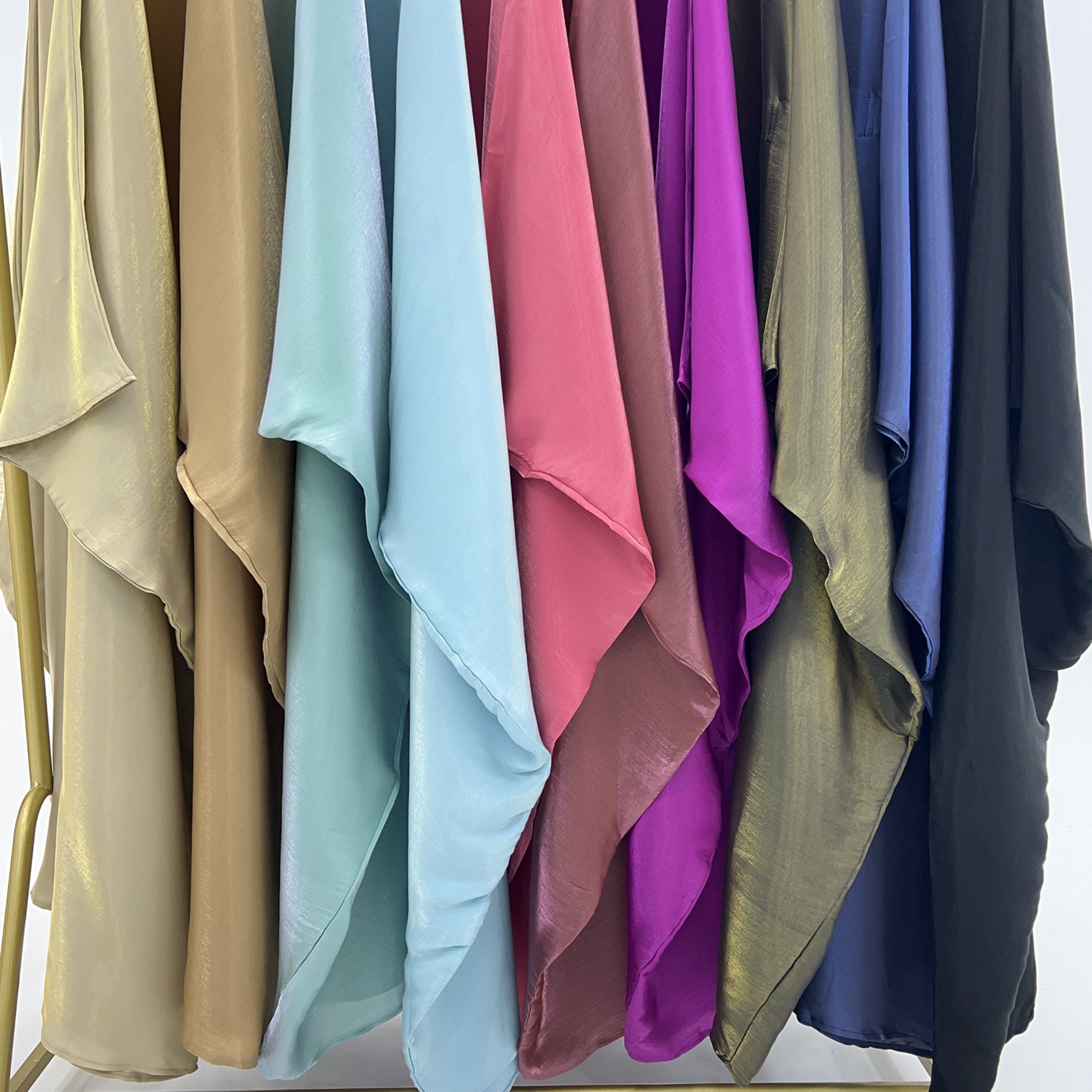 2024 Latest abaya designs spring summer party Glitter cloth dress robe women abaya dress