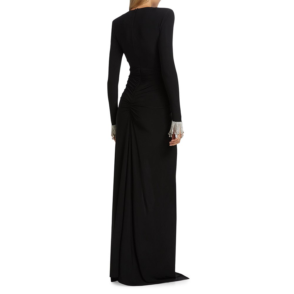 Top Quality Long Sleeves Women Celebrity Party Nightclub Fashionable Long Evening Dresses