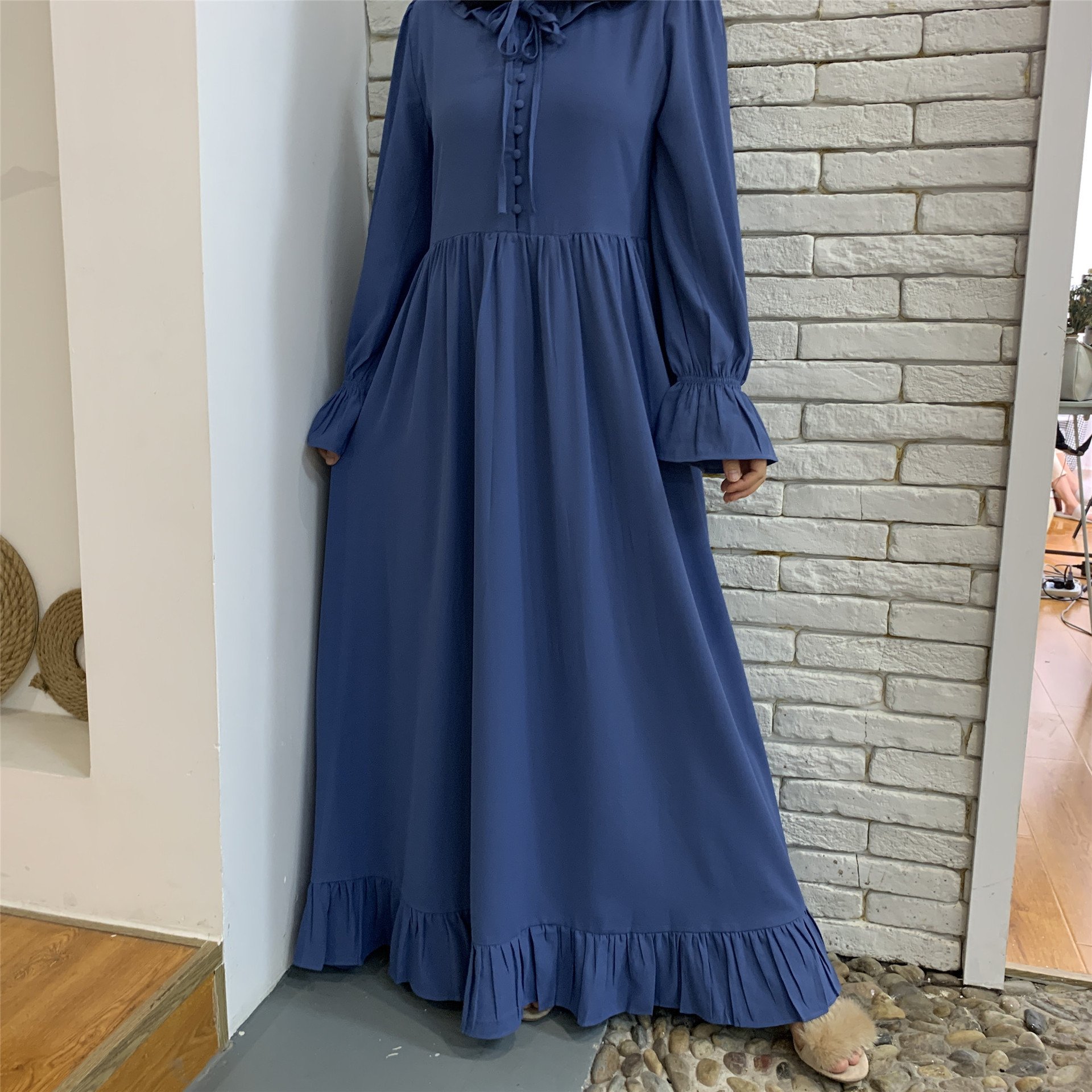 New design dubai abaya gallery abaya girls muslim dress long hijab o'rash islamic urban clothing Dubai