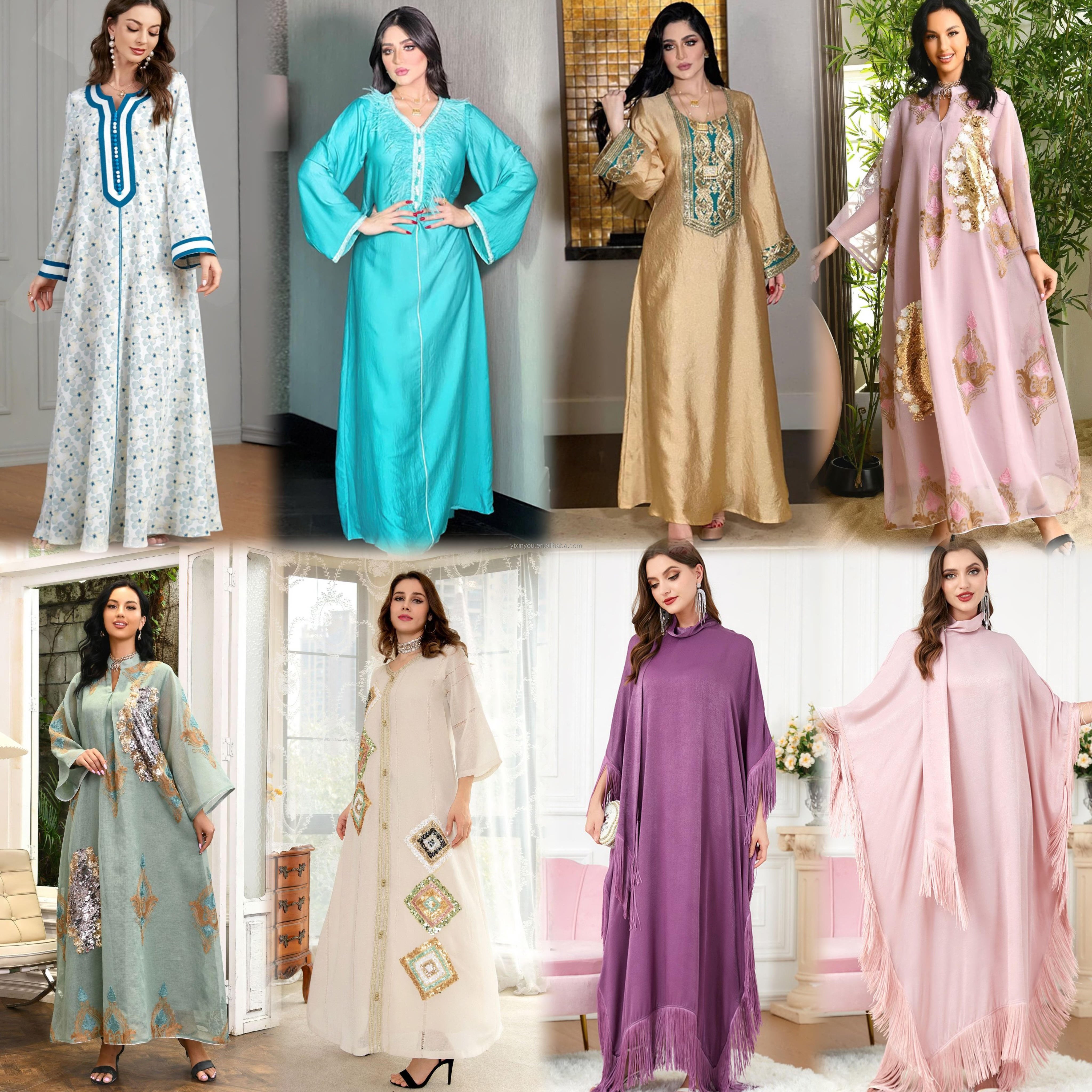 Traditional Festive Dress Muslim Dress Arab Women's Abaya Maxi Dress New Model Abaya In Dubai
