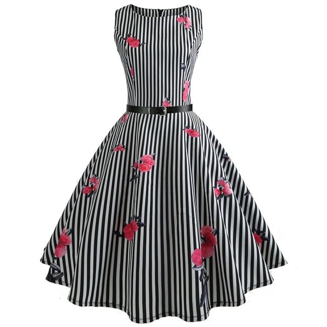 Hot Sale Products Summer office Pin Up Retro 50s 60S Retro Dresses Women Lady Elegant Party