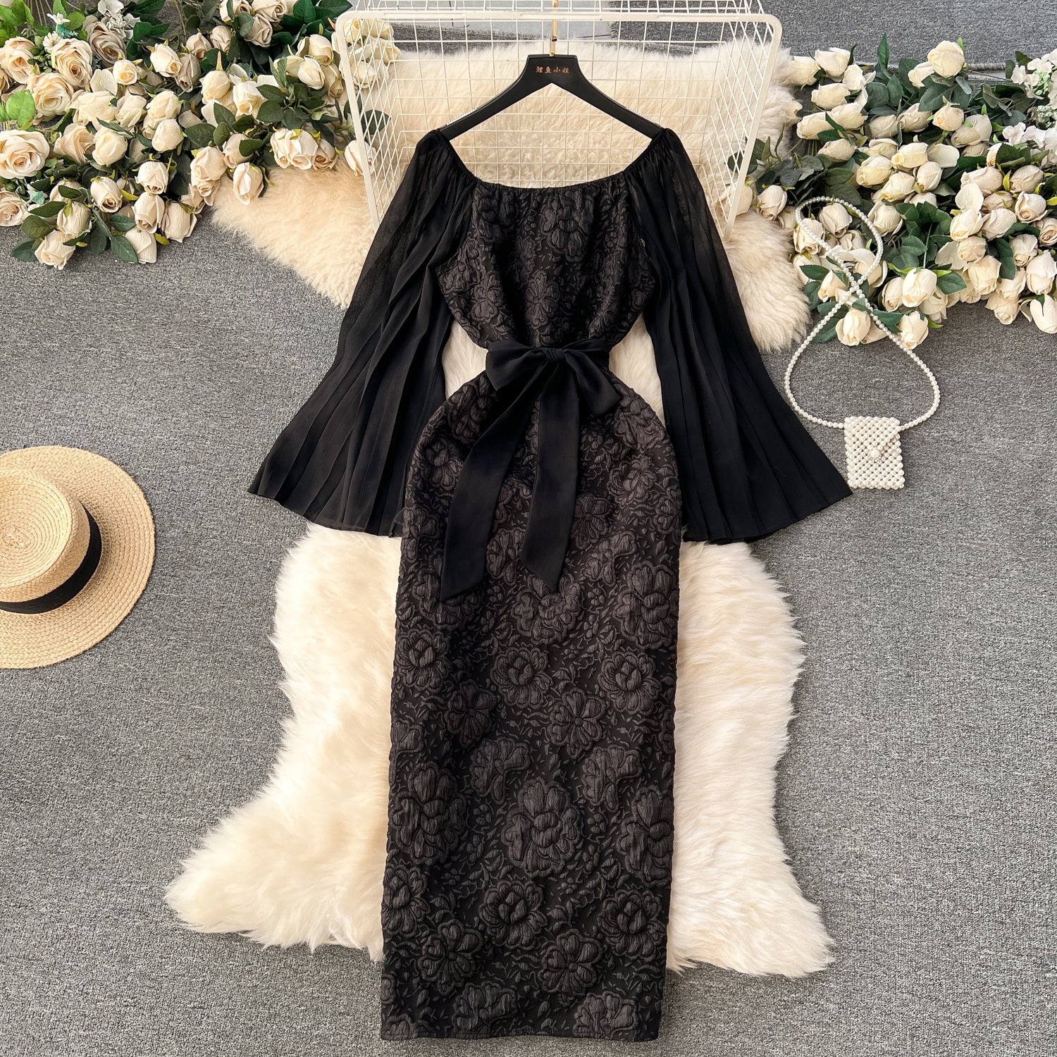 New Women's Clothing Wholesale Fashion Clothing Elegant Ladies Casual Dresses Retro Long Sleeve Dresses Women