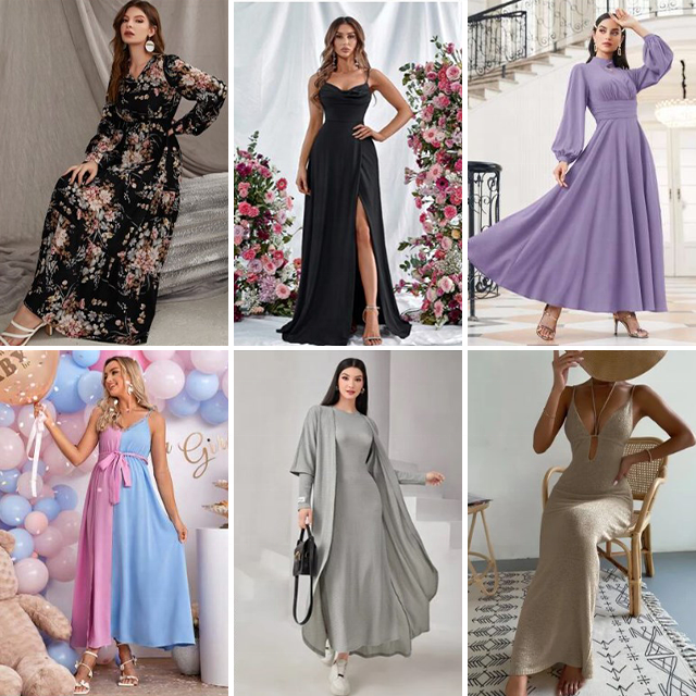 Factory direct summer chiffon dress digital print fashion long skirt plus size casual women's wear