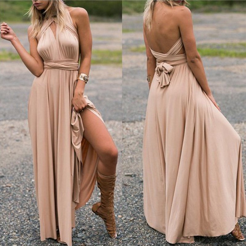 More 20 Colors Multi Wearing Mehod Elegant Bridesmaid Dress robe ladies Sexy Maxi Dress afghan Summer Long Beach Party Red Dress