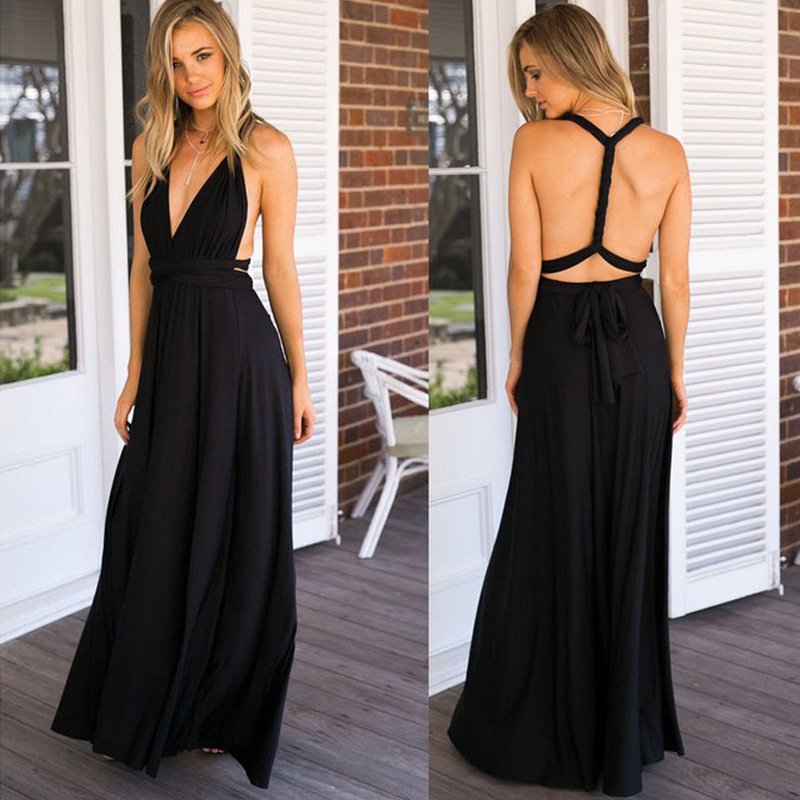 More 20 Colors Multi Wearing Mehod Elegant Bridesmaid Dress robe ladies Sexy Maxi Dress afghan Summer Long Beach Party Red Dress
