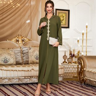2024 Latest Dubai malaysia ladies long Islamic Clothing EID Modest Khimar Hijab Abaya Women muslim dresses
