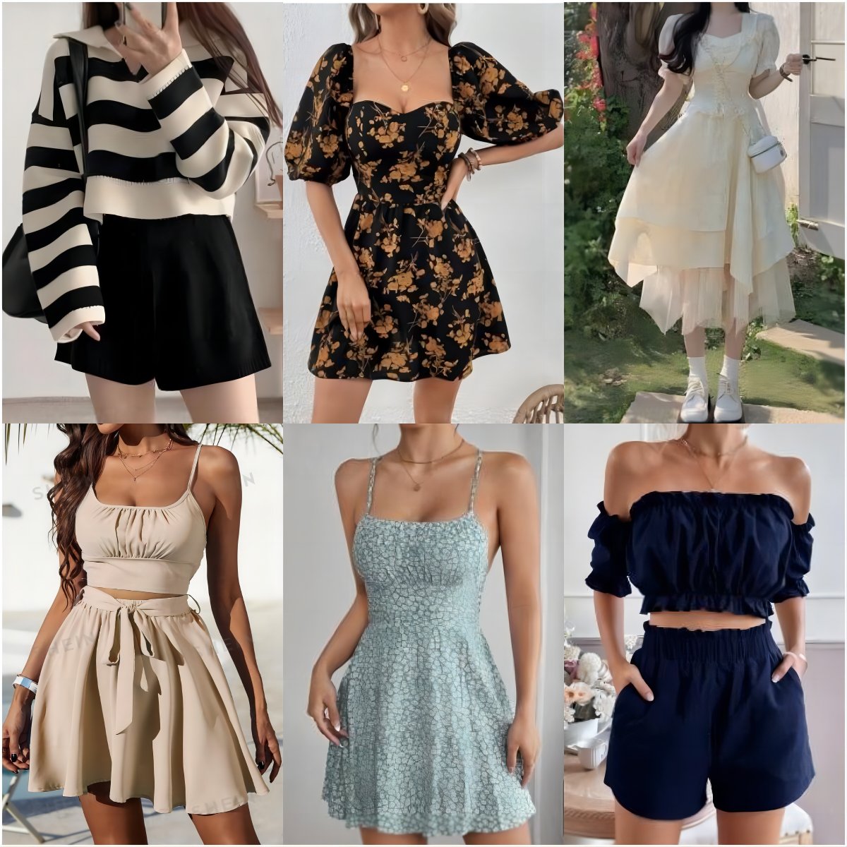 2023 Clearance Women's clothes wholesale casual dresses T-shirts mixed packaging random delivery stock clothing