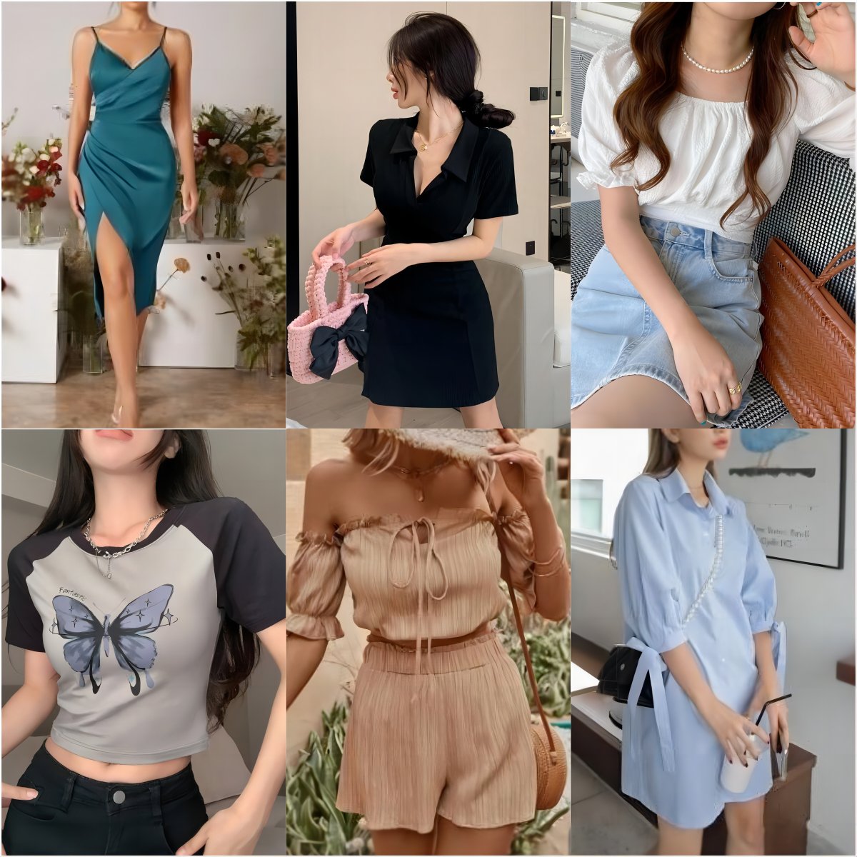 2023 Clearance Women's clothes wholesale casual dresses T-shirts mixed packaging random delivery stock clothing