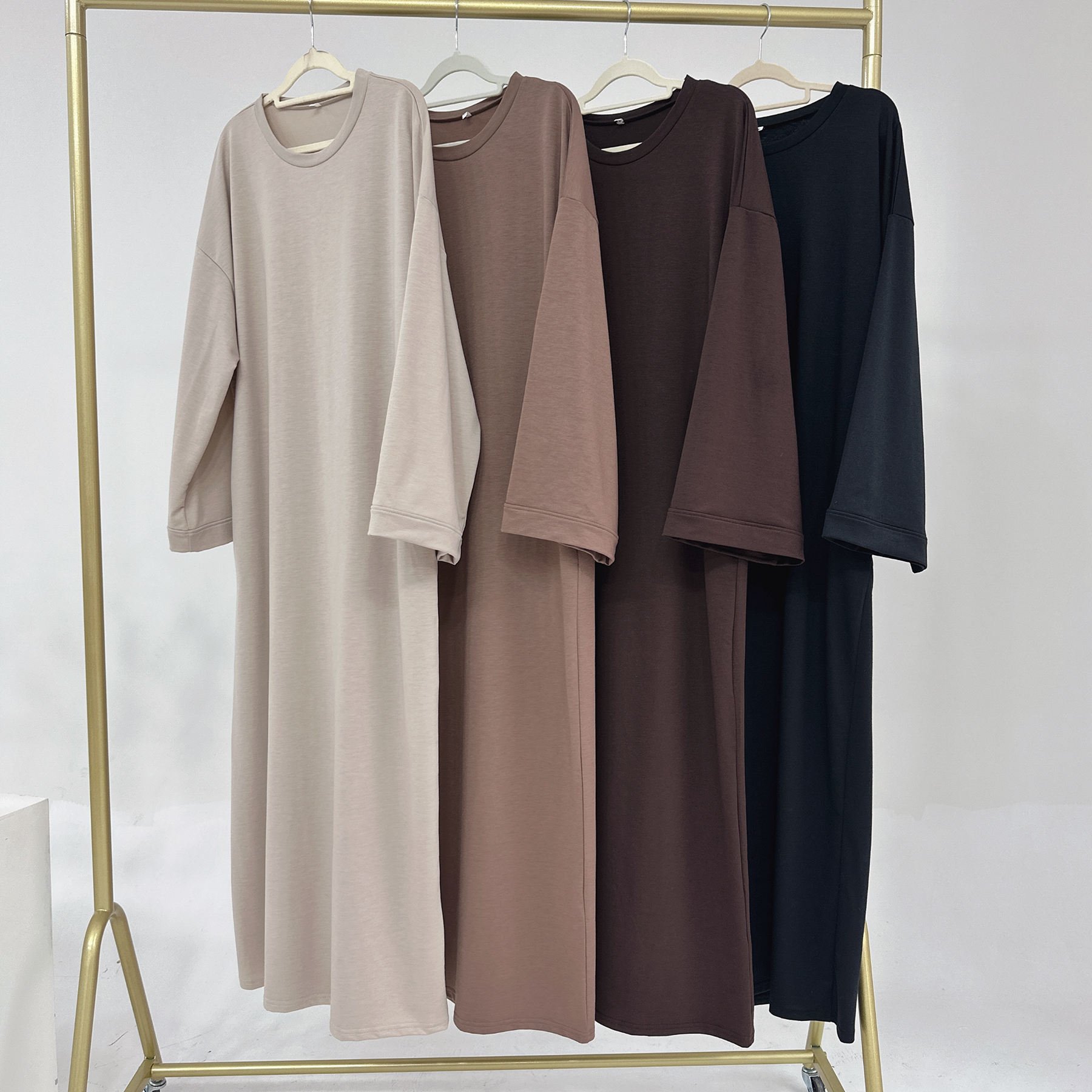 2024 Eid Ramadan Collection New baya Polyester Casual Dresses Abaya Women Muslim Dress Modest Dresses
