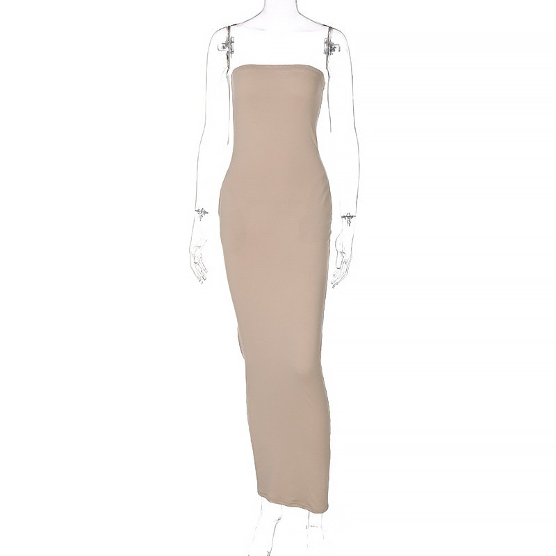 YIWU QIUDUN Summer New Fashion Sexy Side Pocket Bag Hip Sexy Women Clothing Casual Dress