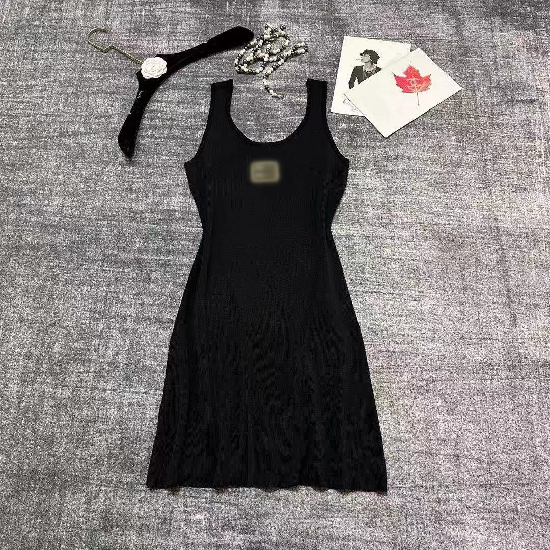 Wholesale designer clothing summer sleeveless bodycon dress knitted tank top short dresses women