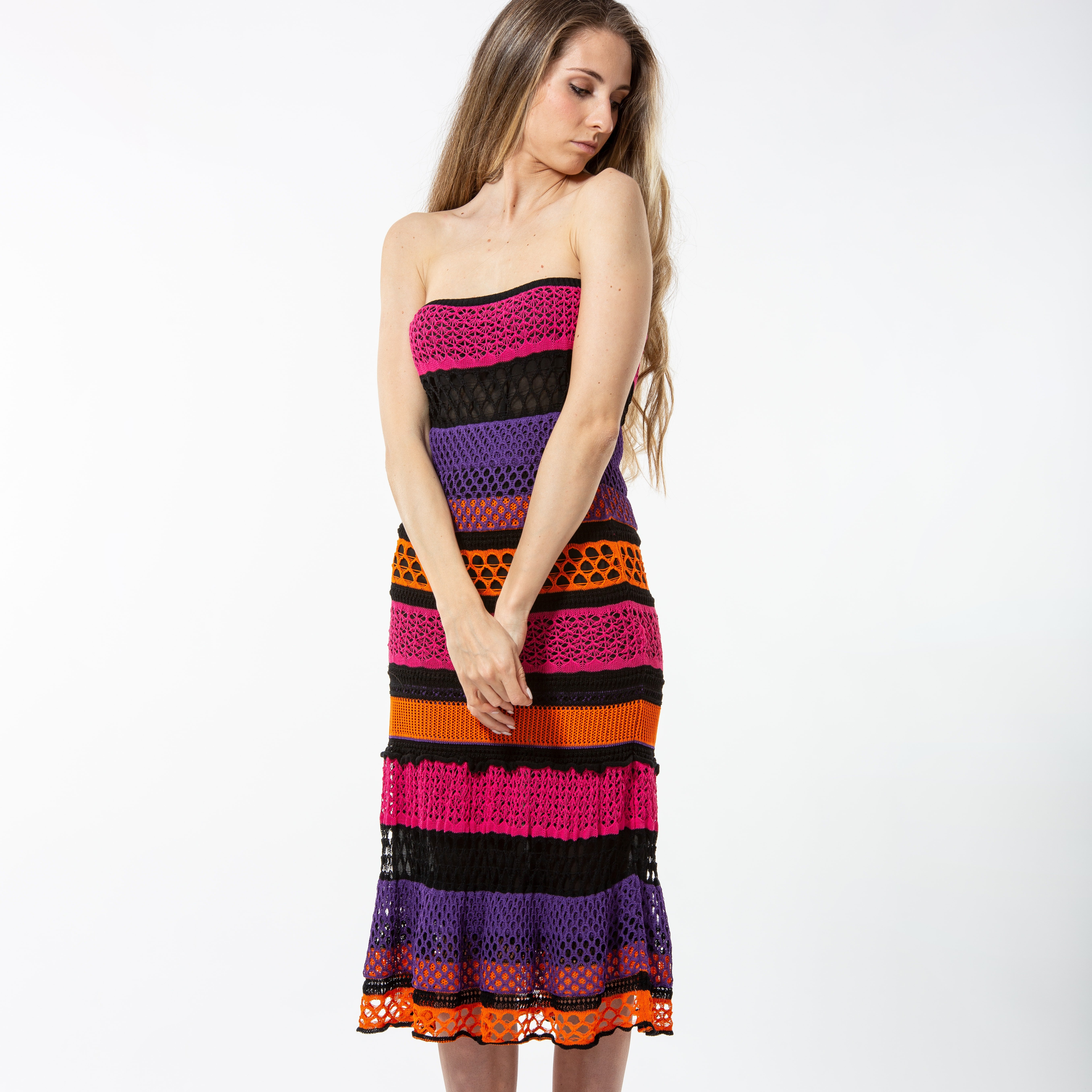 Made in Italy Casual wool knitwear dress for women
