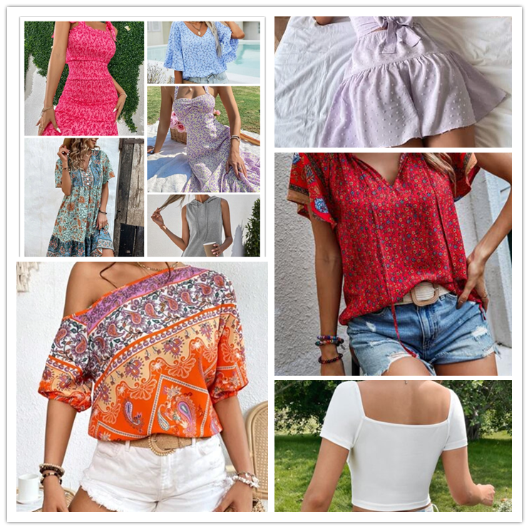2023 Clearance Women's Clothes Wholesale Casual Dresses T-shirts Mixed Random Clothes Women