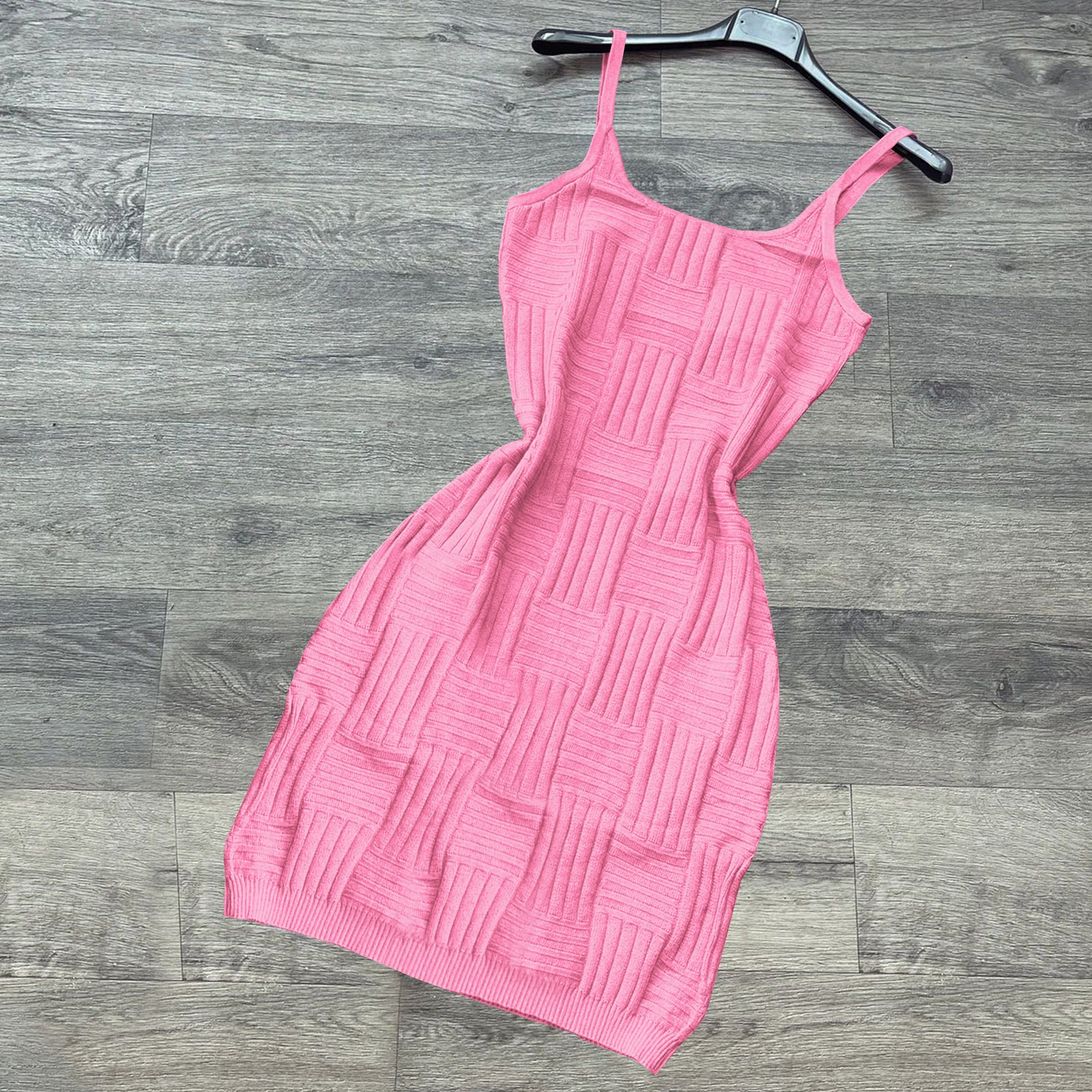 2022 summer knitted slip dress super elastic women casual bodycon mini dresses