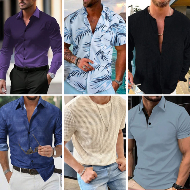Inventory tail goods miscellaneous men's clothing casual men's T-shirts POLO shirts mixed shipment wholesale