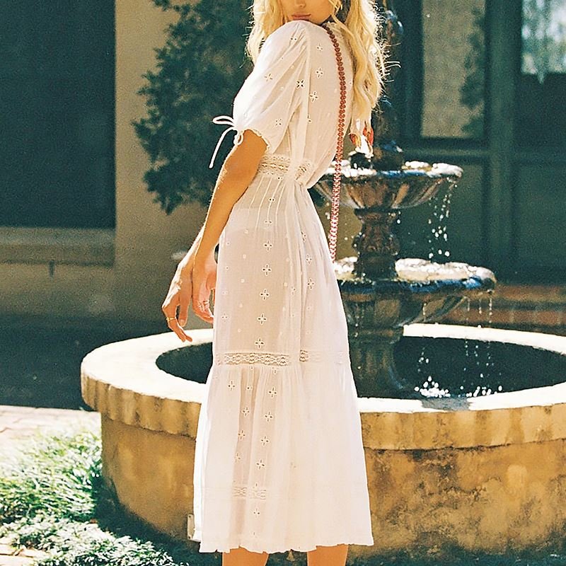 Custom Long dress For Women Africa Clothing African Design Bazin Lace Pleated Three-dimensional flower Glitter Linen Dress