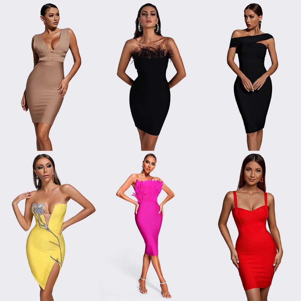 BEISHI Women Green Color Summer Sleeveless Hollow Out Back Slit Midi Elegant Woman Bandage Cocktail Bodycon Dresses
