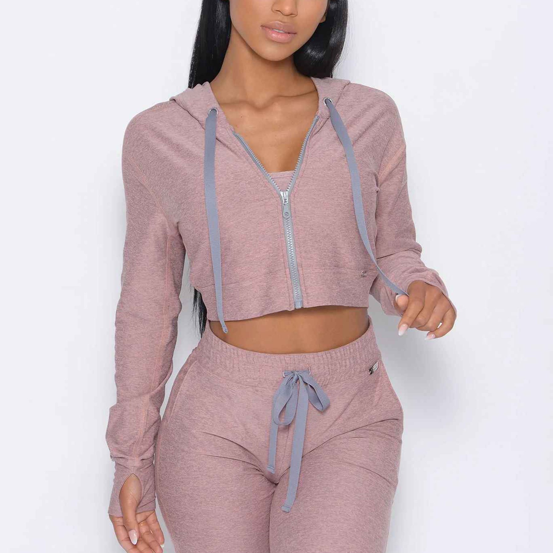 2023 cheap price Fall Winter Sweatpants And Hoodie Set Crop Hoodies With Jogger set women casual Street Wear Hoodies long Sleeve