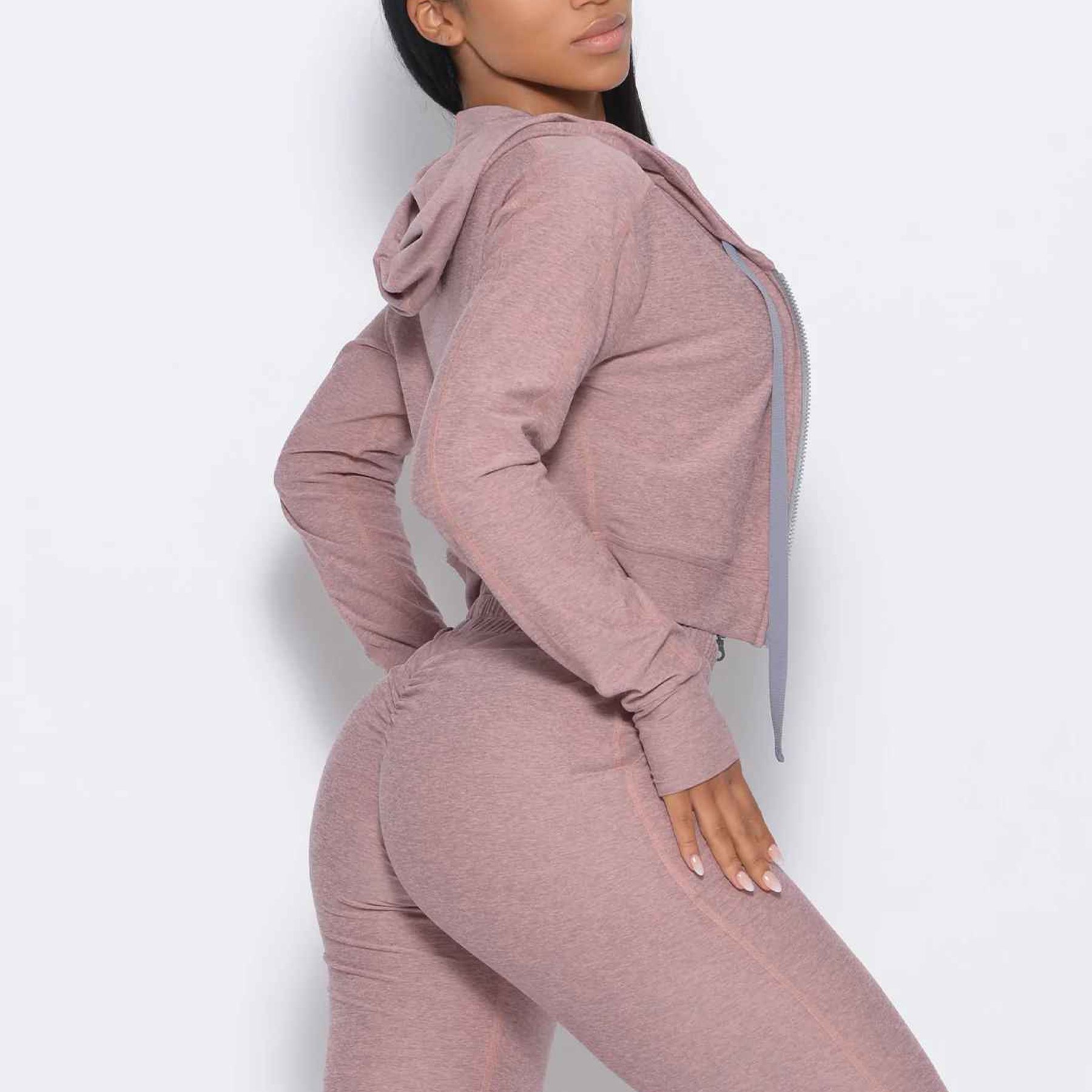 2023 cheap price Fall Winter Sweatpants And Hoodie Set Crop Hoodies With Jogger set women casual Street Wear Hoodies long Sleeve