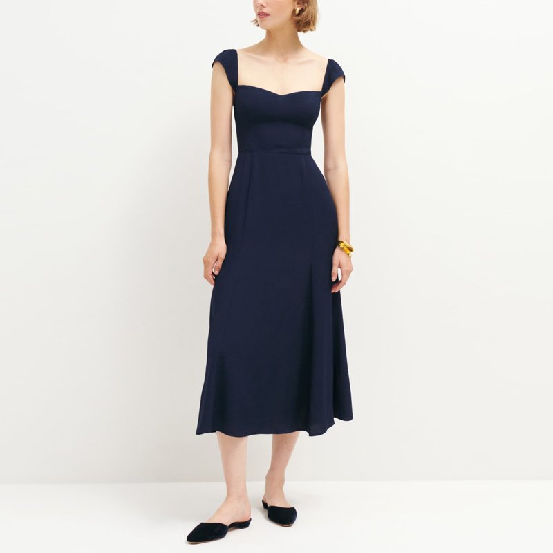 Wholesale Casual Summer Luxury Ruffle Hem Dresses Lady Elegant Square Collar Midi Long Floral Fabric Print Dress For Women