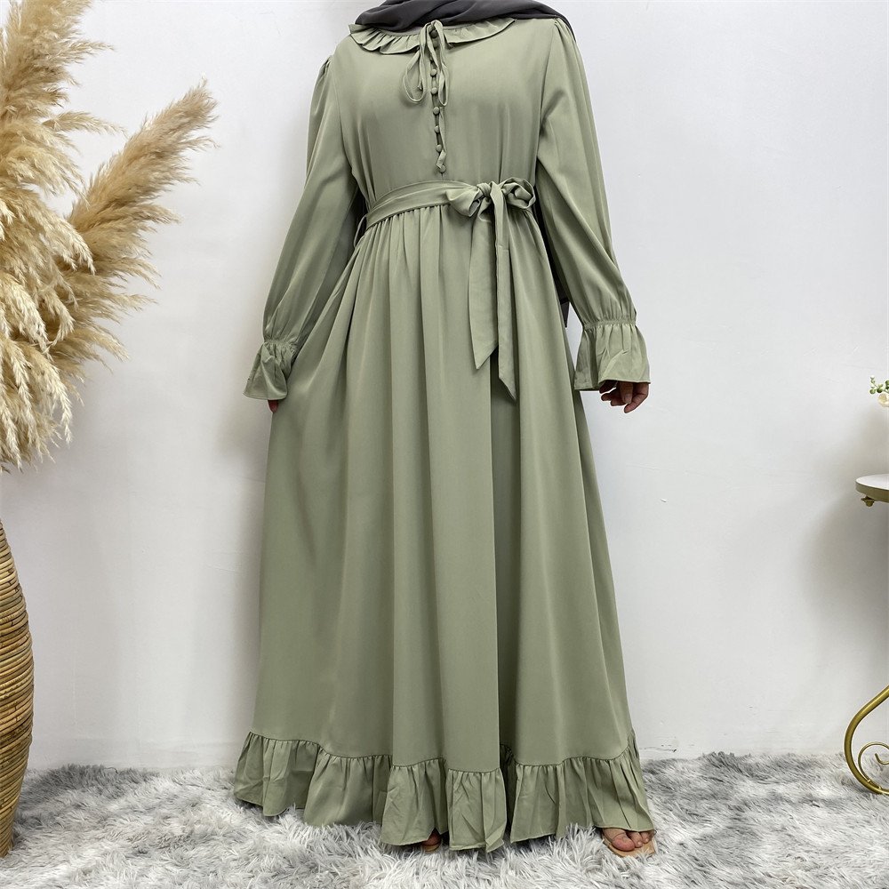 High Quality Popular Elegant Muslim Kaftan Turkish Dubai Modest Long Maxi Islamic Modest Khimar Hijab Abaya dress