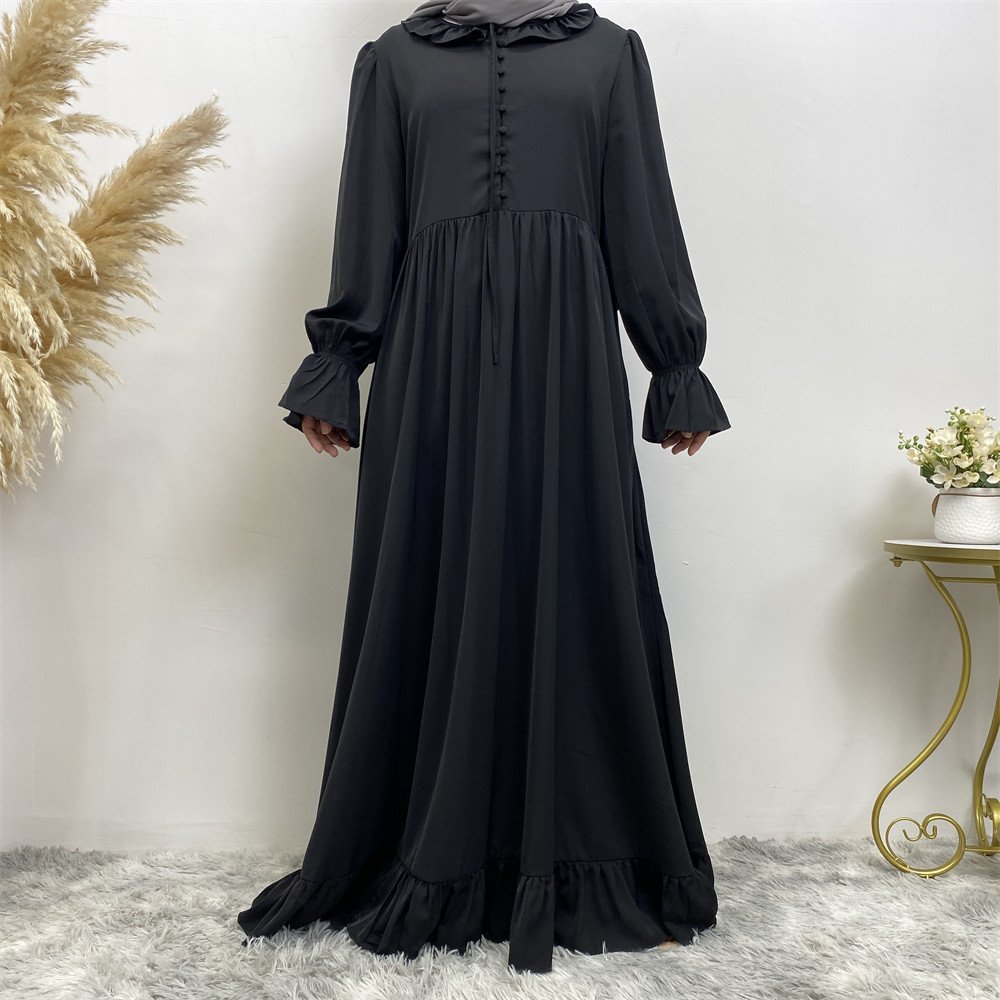 High Quality Popular Elegant Muslim Kaftan Turkish Dubai Modest Long Maxi Islamic Modest Khimar Hijab Abaya dress