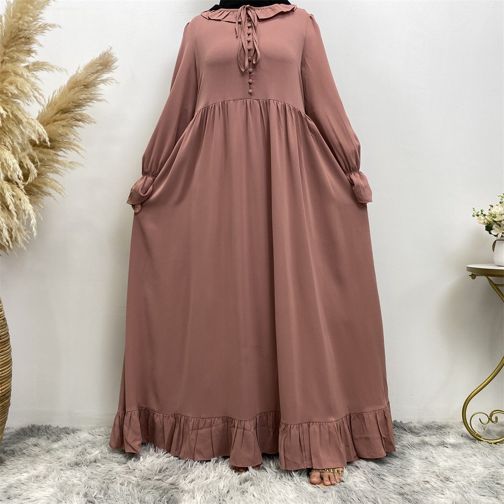 High Quality Popular Elegant Muslim Kaftan Turkish Dubai Modest Long Maxi Islamic Modest Khimar Hijab Abaya dress