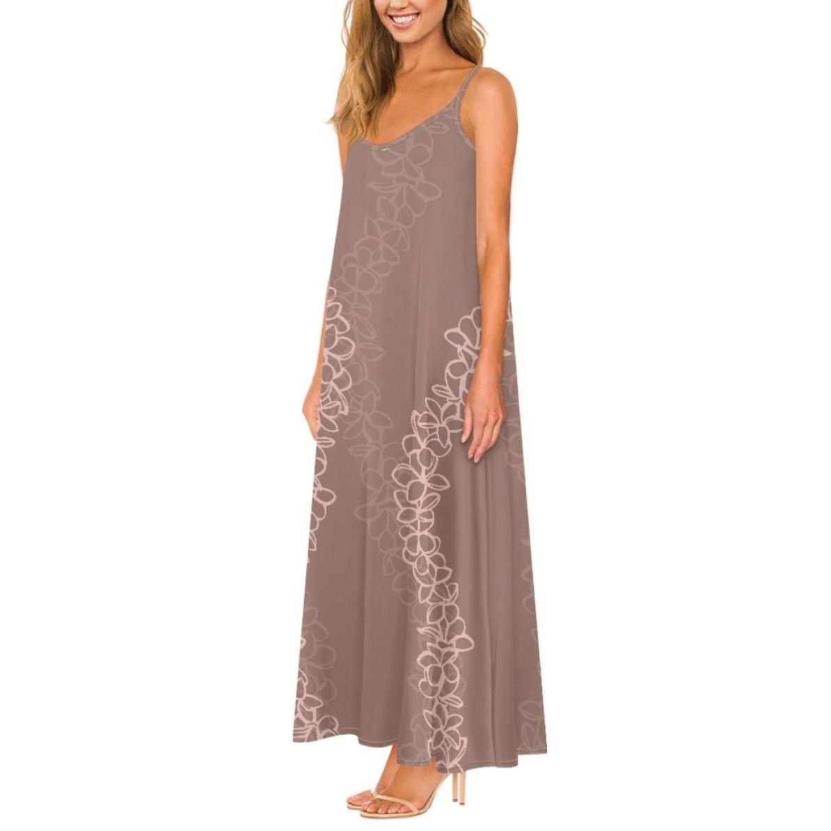 Puakenikeni Slip Dress Minimum Order Quantity Designer Elegant Beach Dress Comfortable Casual Party Women Clothing With LOW MOQ