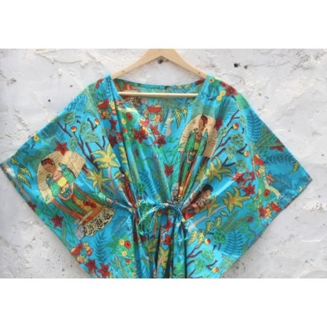 100% COTTON WOMAN'S LONG PARTY WEAR VINTAGE KAFTAN GOWN DRESS