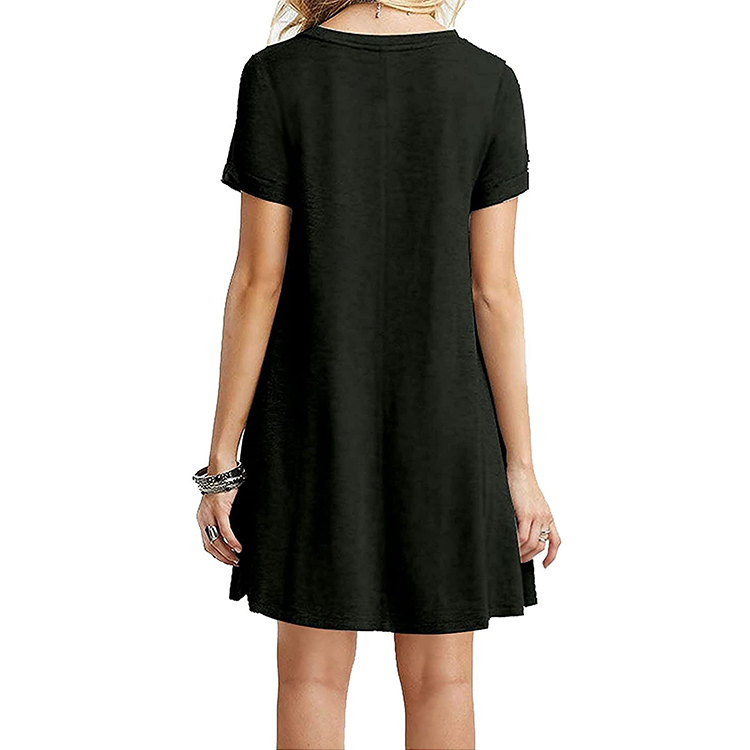 Wholesale Comfortable Soft Femme Casual High Quality Plain Women T Shirt Dresses