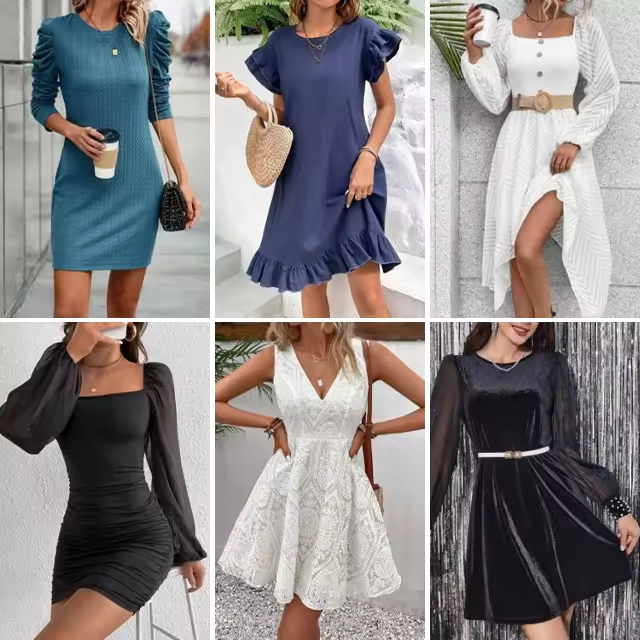 WO 2024 Wholesale for Supplier Brand New Tops Mix Assorted Dress Bulk Bales women Clothes used Clothing