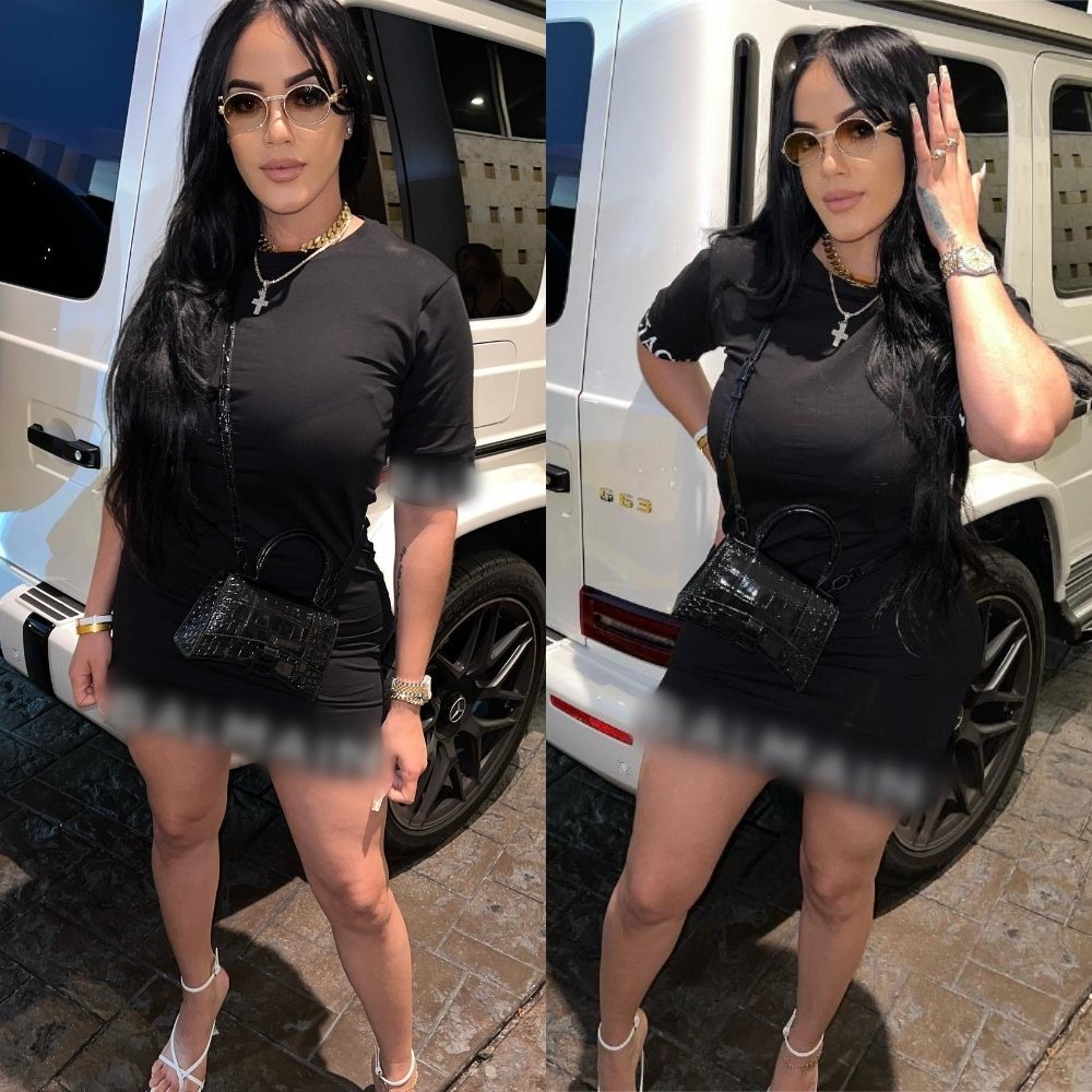 Wholesale designer clothing ladies short sleeves dress fashion black casual short dresses women