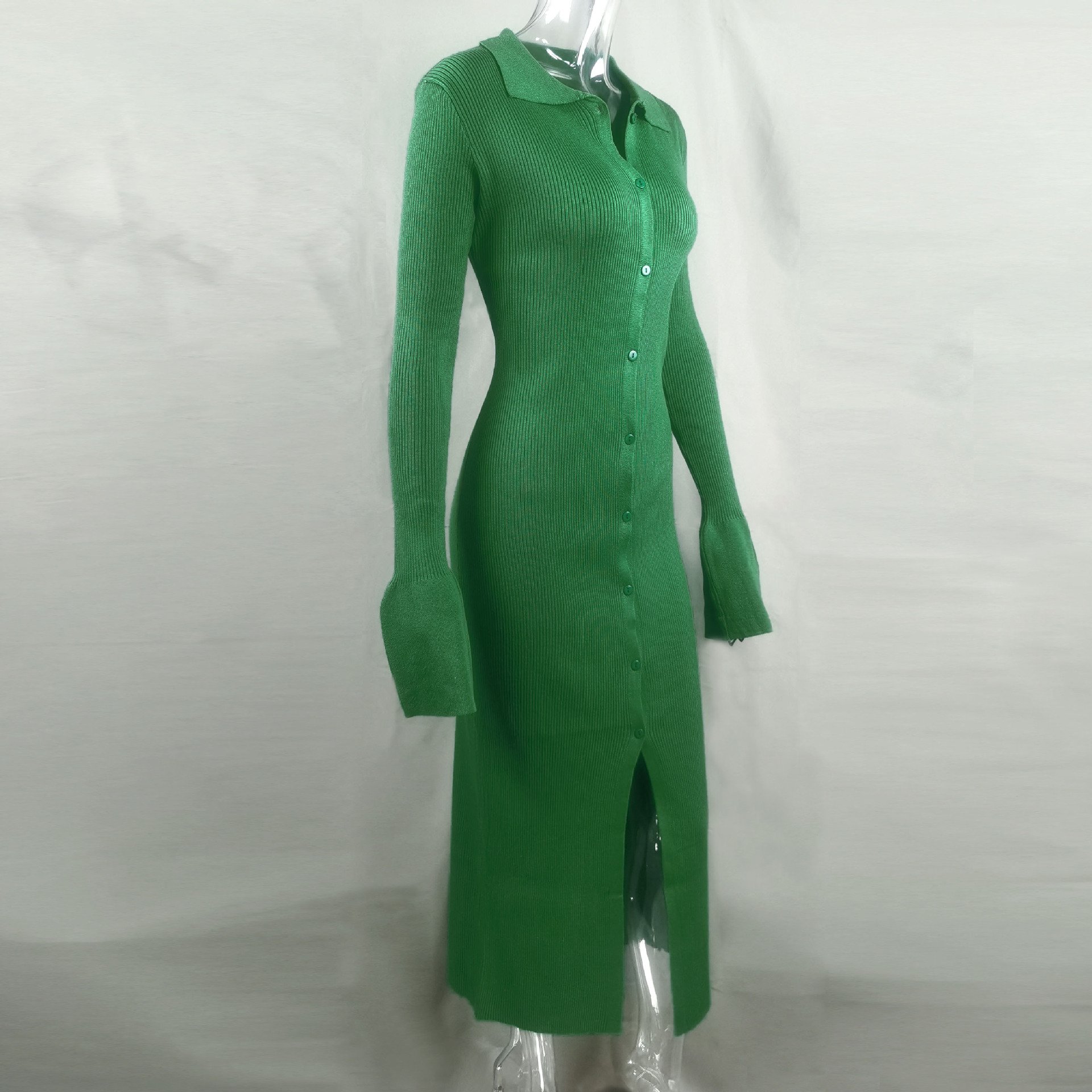 New Women Fashion Cheap Casual Sweater Dresses Women Clothing Winter Knit Solid Long Sleeve Long Maxi Sexy Bodycon Ladies Dress