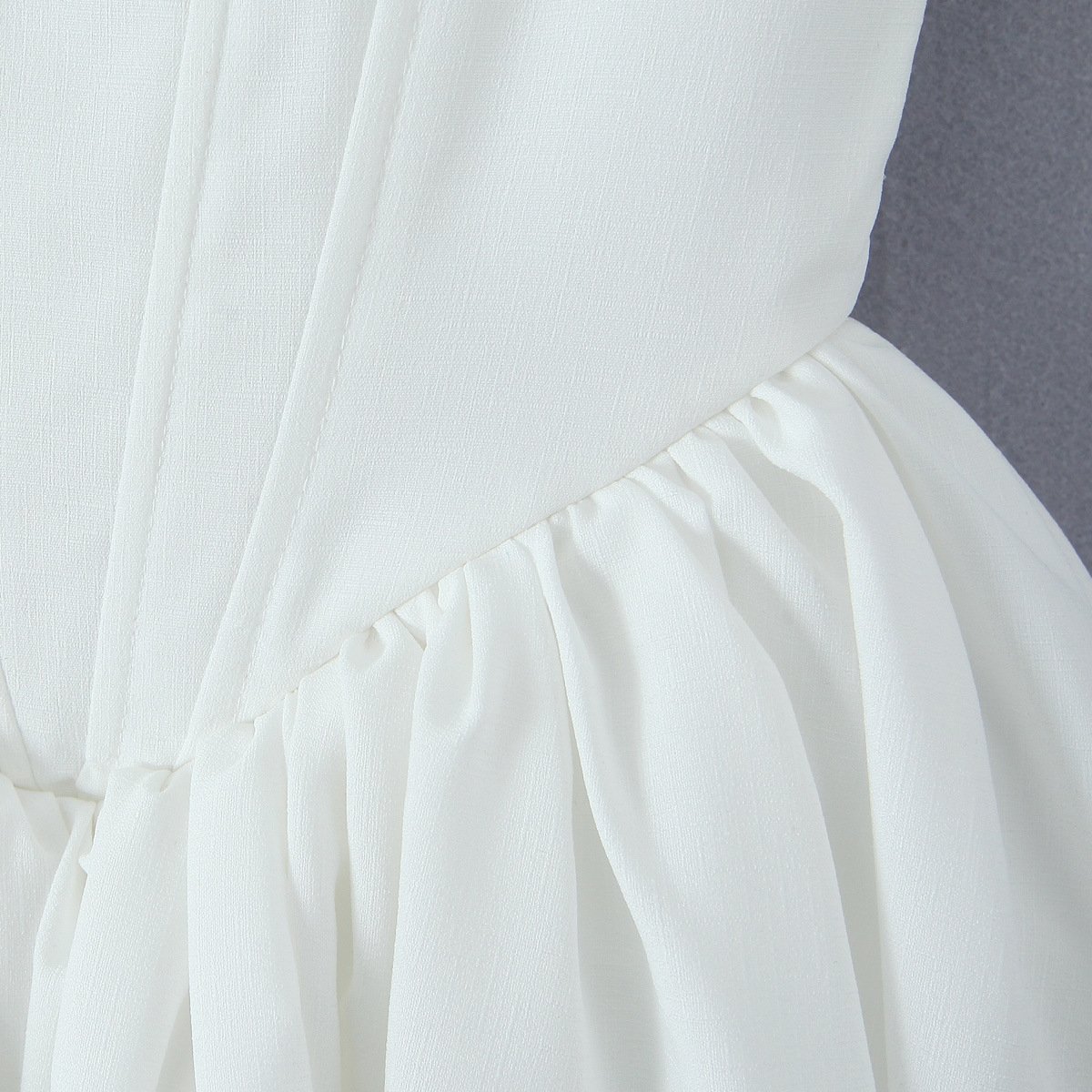 GX6406 Fashion 2024 Summer Square Neck Sleeveless A-line Mini Dress Women Nigh Club White Elegant Party Sexy Dresses