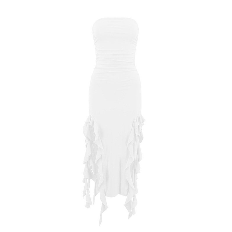 Fashion New Designs Knitted dresses Midi Elegant party evening dresses Women sexy Casual Split Dress