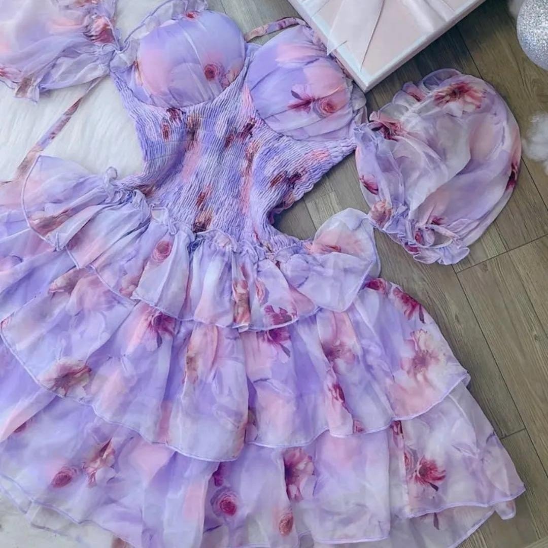 flower mini hot summer Women dress fashion Casual Reasonable Price Casual Washable Customized Manufacture maxi ladies dress