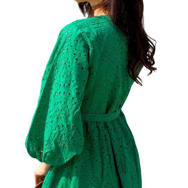 Hot Sale Women's Casual Dresses Summer Season Low Price 100% Cotton Washable Lace Button Zipper Decoration Dresses Available