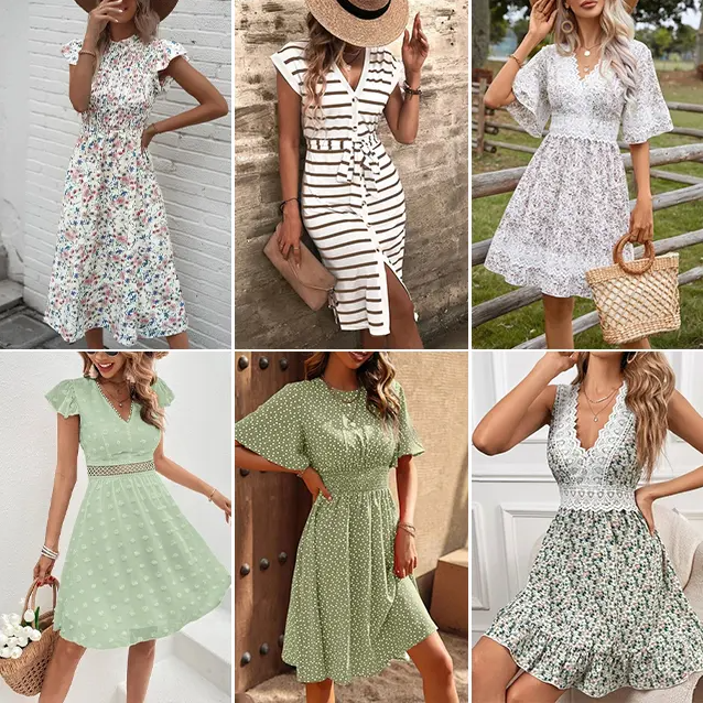 apparel stock Women's Used clothes wholesale casual dresses T-shirts mixed packaging random delivery stock clothing