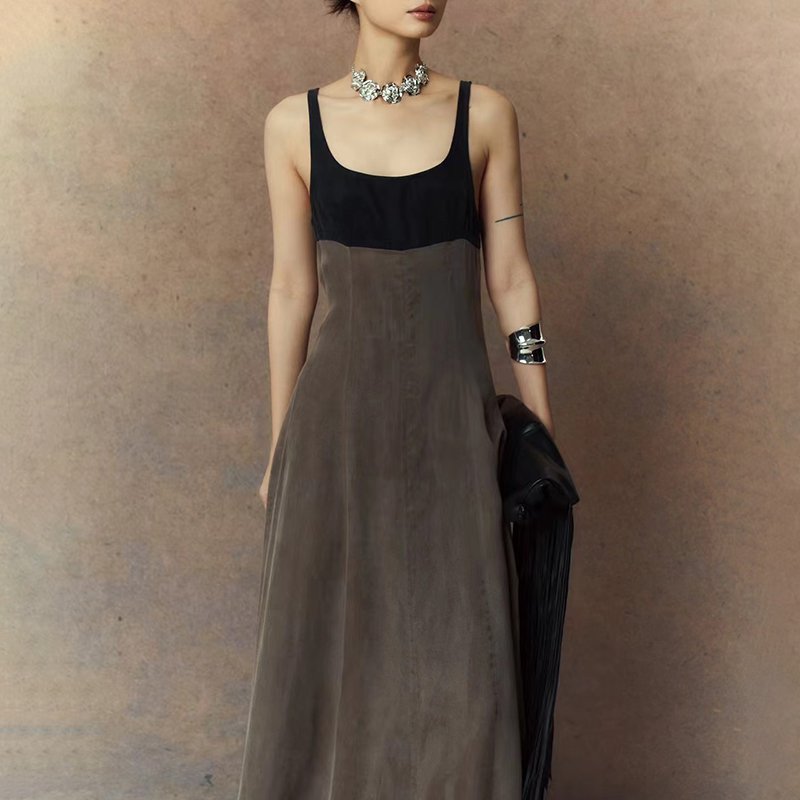 2024 Custom OEM Lounge wear Casual Dresses Women's Sleeveless Tank Top Dress Bodycon Casual Mini Dress